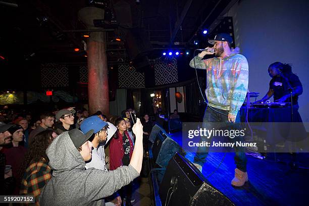 Your Old Droog and DJ BenHaMeen perform at S.O.B.'s on April 4, 2016 in New York City.