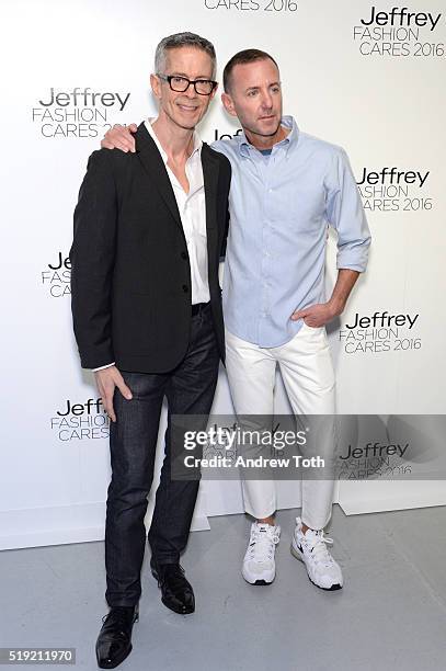 Peter Stanley and Jeffrey Kalinsky attend the Jeffrey Fashion Cares 13th Annual Fashion Fundraiser at Intrepid Sea-Air-Space Museum on April 4, 2016...