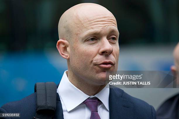 Former Barclays employee Ryan Reich arrives at Southwark Crown Court in London on April 4, 2016 for a hearing accused with conspiring to manipulate...
