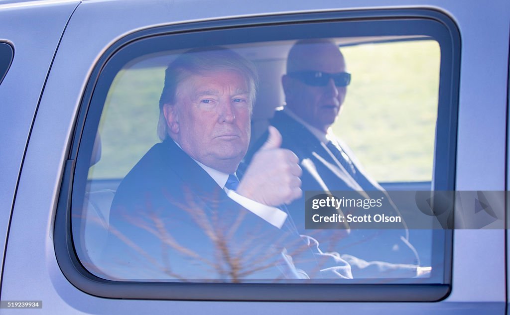 GOP Presidential Candidate Donald Trump Campaigns In Wisconsin On Day Of State's Primary