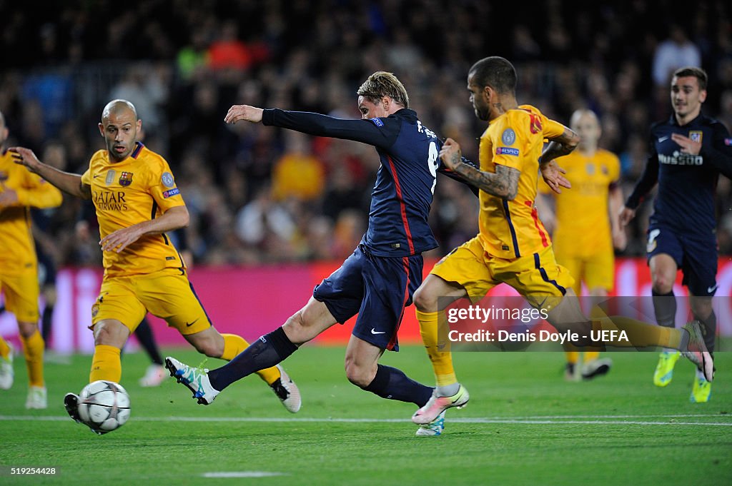 FC Barcelona v Club Atletico de Madrid  - UEFA Champions League Quarter Final: First Leg