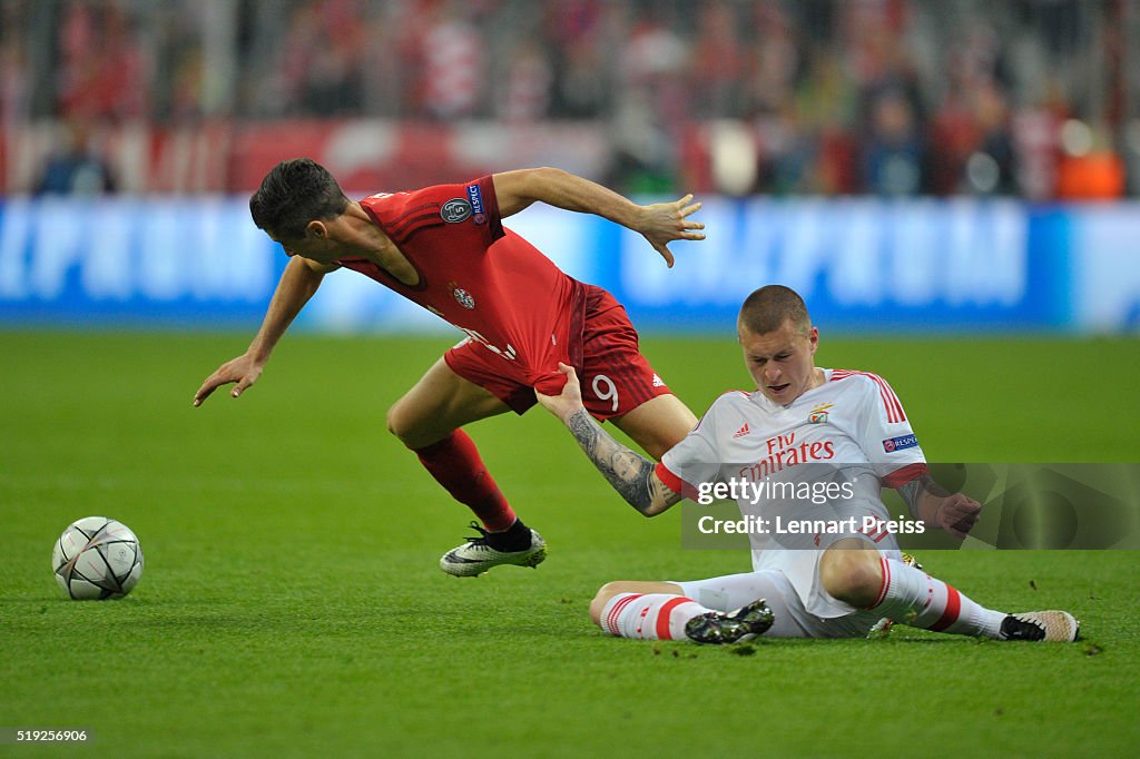 FC Bayern Muenchen  v  SL Benfica - UEFA Champions League Quarter Final: First Leg