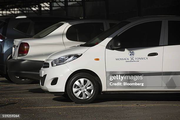Mossack The Mossack Fonseca law firm logo is displayed on one of the company ...