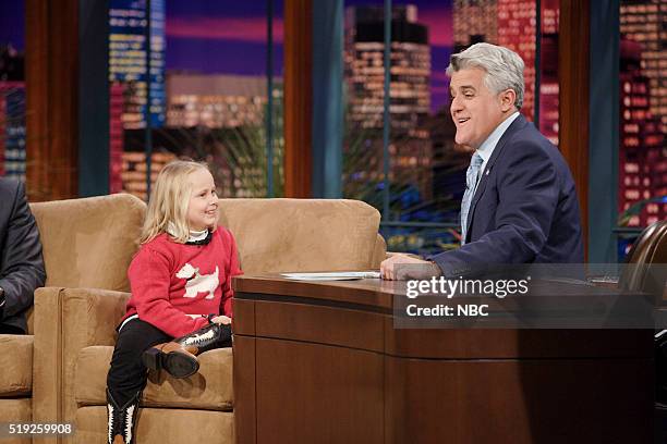 Episode 3074-- Pictured: Actress Maria Lark during an interview with host Jay Leno on January 11, 2006 --