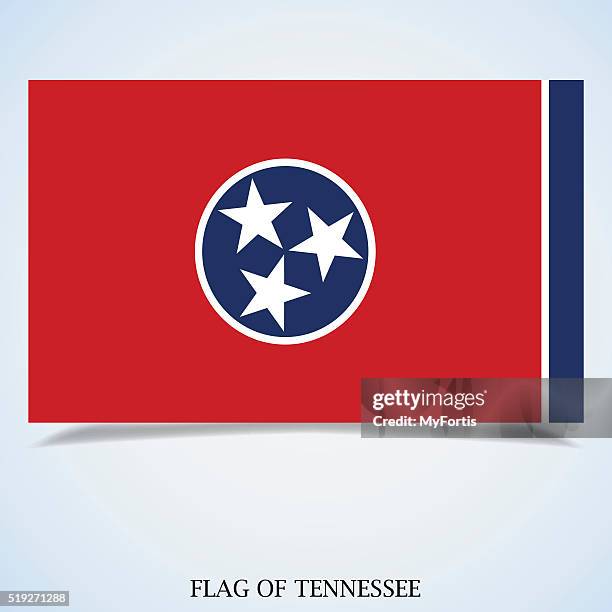 flag of tennessee - flag of tennessee stock illustrations