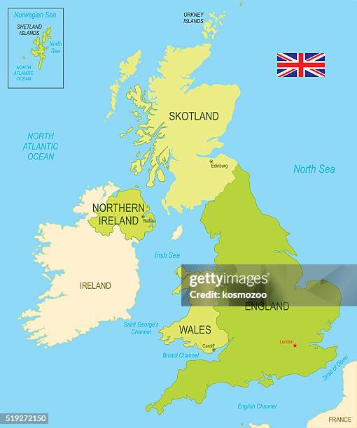 united kingdom - geographical border stock illustrations