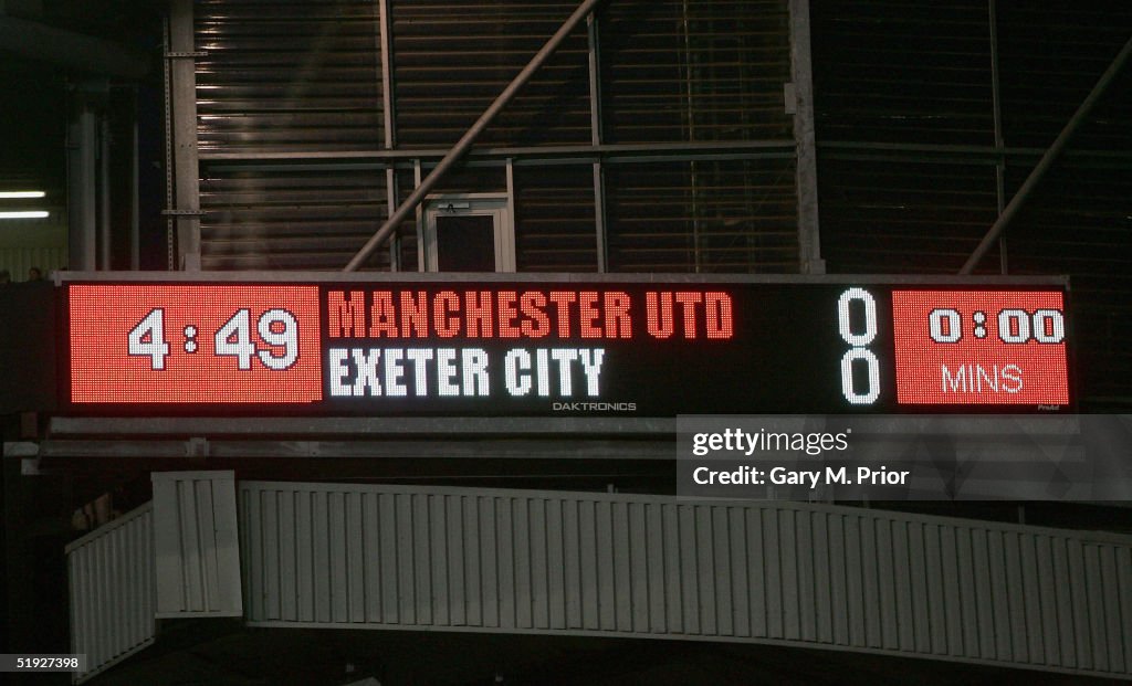 FA Cup - Manchester United v Exeter City