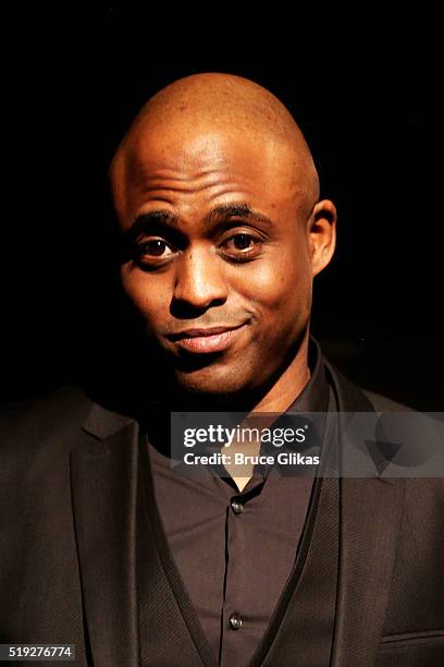 Wayne Brady, the latest actor to perform in the new play "White Rabbit Red Rabbit," performs at The Westside Theatre on April 4, 2016 in New York...
