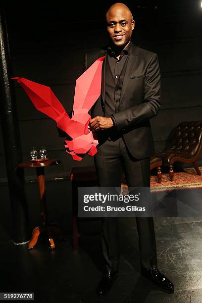 Wayne Brady, the latest actor to perform in the new play "White Rabbit Red Rabbit," performs at The Westside Theatre on April 4, 2016 in New York...