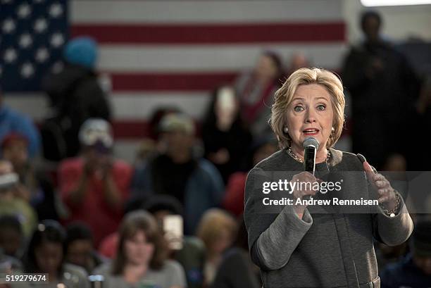Democratic presidential candidate Hillary Clinton hosts a Women for Hillary Town Hall meeting with New York City first lady Chirlane McCray and New...