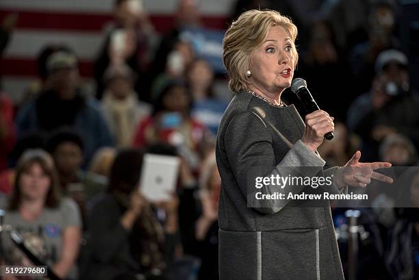 Democratic presidential candidate Hillary Clinton hosts a Women for Hillary Town Hall meeting with New York City first lady Chirlane McCray and New...