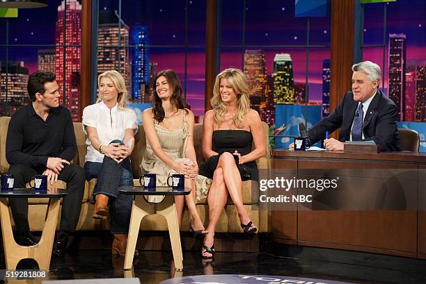 Episode Olympic Show-- Pictured: Actor Matt Dillon and Sports Illustrated cover models Rachel Hunter, Daniela Pestova, and Yamila DiazRahi with host...