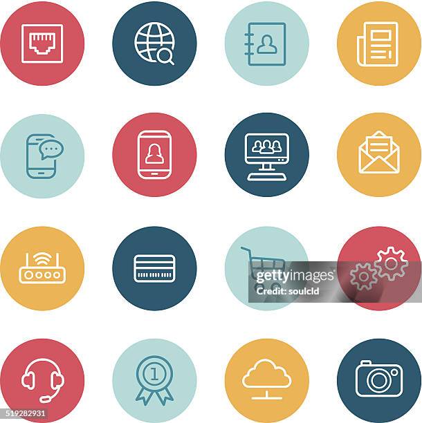 ilustrações de stock, clip art, desenhos animados e ícones de ícones da internet - tomada de ligação à rede