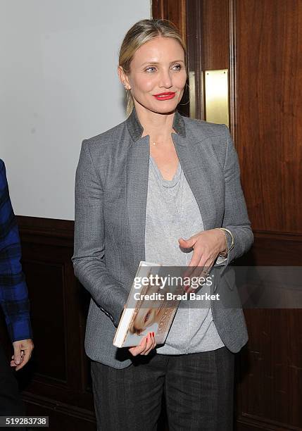 Actress Cameron Diaz attends the Cameron Diaz In Conversation With Rachael Ray at 92nd Street Y on April 5, 2016 in New York City.