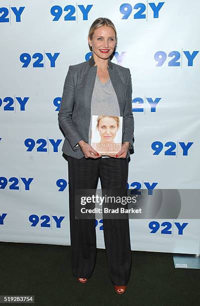 Actress Cameron Diaz attends the Cameron Diaz In Conversation With Rachael Ray at 92nd Street Y on April 5, 2016 in New York City.
