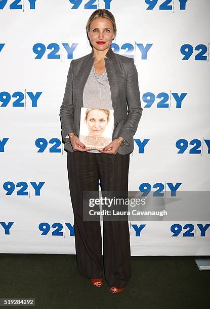 Cameron Diaz attends Cameron Diaz in Conversation with Rachael Ray at 92nd Street Y on April 5, 2016 in New York City.