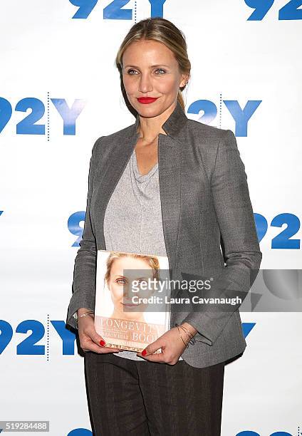 Cameron Diaz in Conversation with Rachael Ray at 92nd Street Y on April 5, 2016 in New York City.