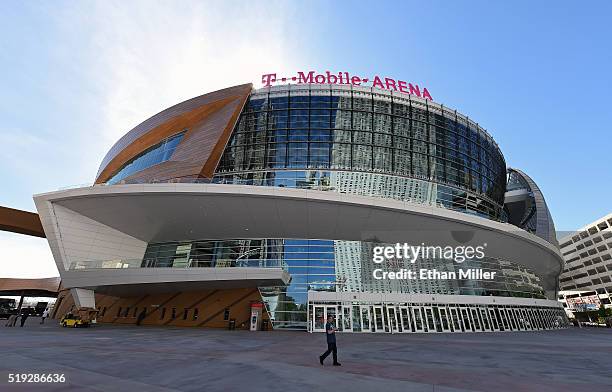 General view shows T-Mobile Arena on April 5, 2016 in Las Vegas, Nevada. The USD 375 million 000-seat sports and entertainment venue, a joint venture...