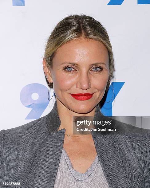 Actress Cameron Diaz in conversation with Rachael Ray at 92nd Street Y on April 5, 2016 in New York City.