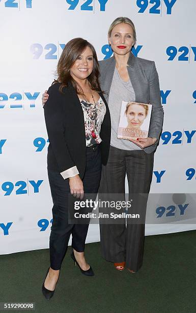 Actress Cameron Diaz in conversation with Rachael Ray at 92nd Street Y on April 5, 2016 in New York City.