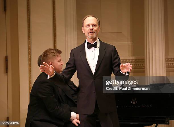 David Hyde Pierce perfoms onstage at the 2016 New York Festival Of Song Gala at Carnegie Hall on April 5, 2016 in New York City.