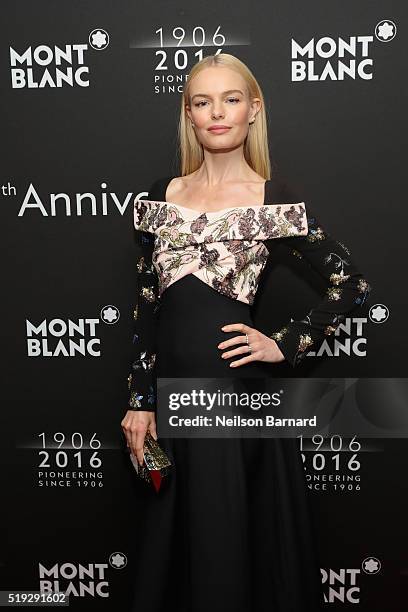 Kate Bosworth attends the Montblanc 110 Year Anniversary Gala Dinner on April 5, 2016 in New York City.