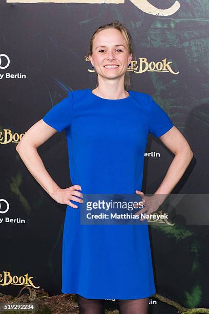 Anett Fleischer attends the 'The Jungle book' German Premiere on April 5, 2016 in Berlin, Germany.