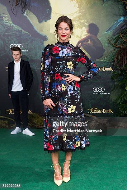 Jessica Schwarz attends the 'The Jungle book' German Premiere on April 5, 2016 in Berlin, Germany.
