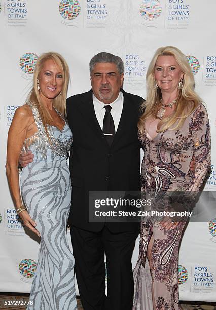 Contessina Francesca Braschi, Vincent Pastore and Jackie Siegal attend The Boys' & Girls' Towns of Italy's 2016 New York Spring Ball at The Pierre...