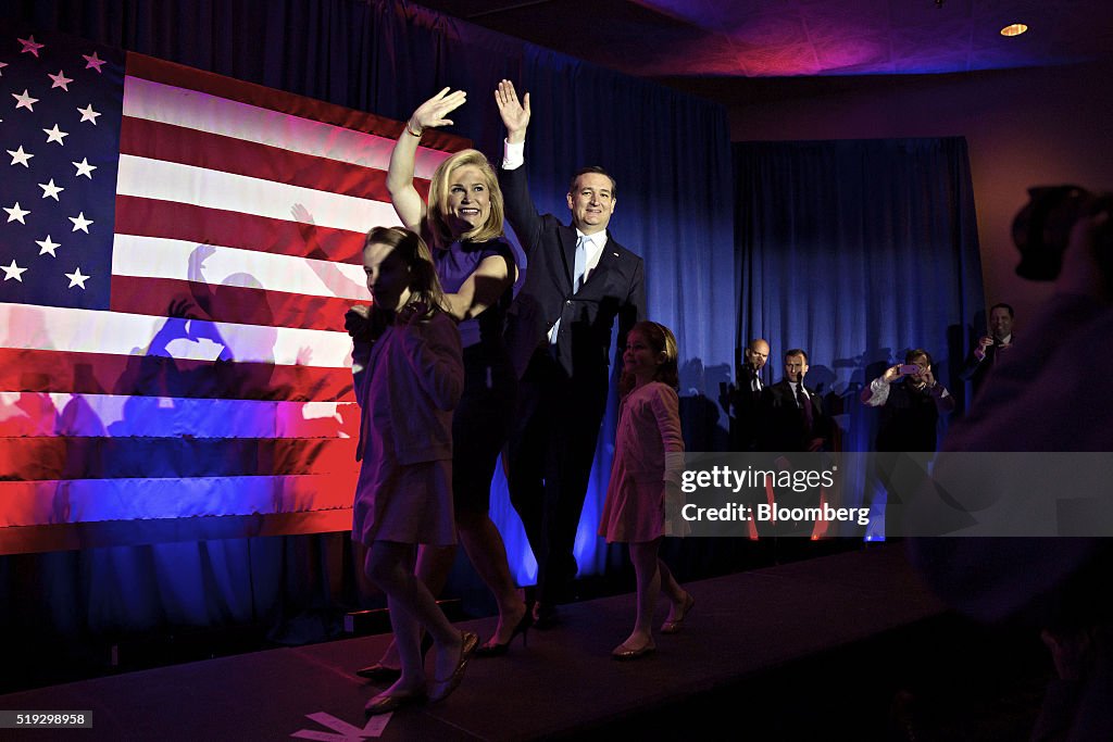 Presidential Candidate Ted Cruz Holds Election Night Campaign Rally