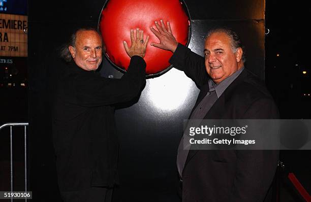 Producer Avi Arad and nd President and CEO of New Regency Productions David Matalon attend the premiere of "Elektra" at the Palms Casino on January...