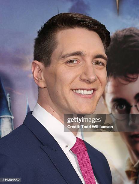 Oliver Phelps attends the Opening Of "The Wizarding World Of Harry Potter" at Universal Studios Hollywood on April 5, 2016 in Universal City,...