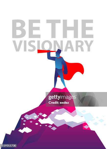 be the visionary - superman reveal stock illustrations