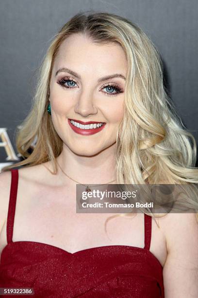 Actress Evanna Lynch attends the Universal Studios Hollywood Hosts The Opening Of "The Wizarding World Of Harry Potter" at Universal Studios...