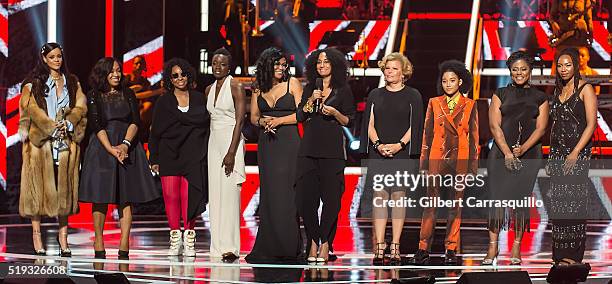 Rock Star Award recipient Rihanna, Shot Caller Award recipient Shonda Rhimes, Living Legend Award recipient Gladys Knight, Star Power Award recipient...