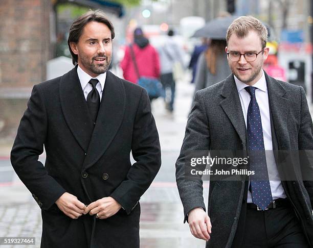 Jay Rutland appears in court accused of assisting an offender at Thames Magistrates' Court on April 6, 2016 in London, England. Rutland,the husband...
