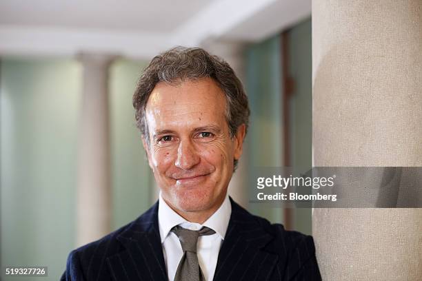Alessandro Benetton, chief executive officer of 21 Investimenti SpA, poses for a photograph following an interview at his offices in Treviso, Italy,...