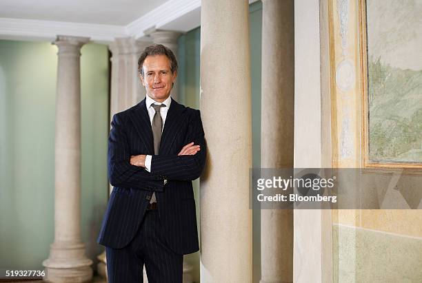 Alessandro Benetton, chief executive officer of 21 Investimenti SpA, poses for a photograph following an interview at his offices in Treviso, Italy,...