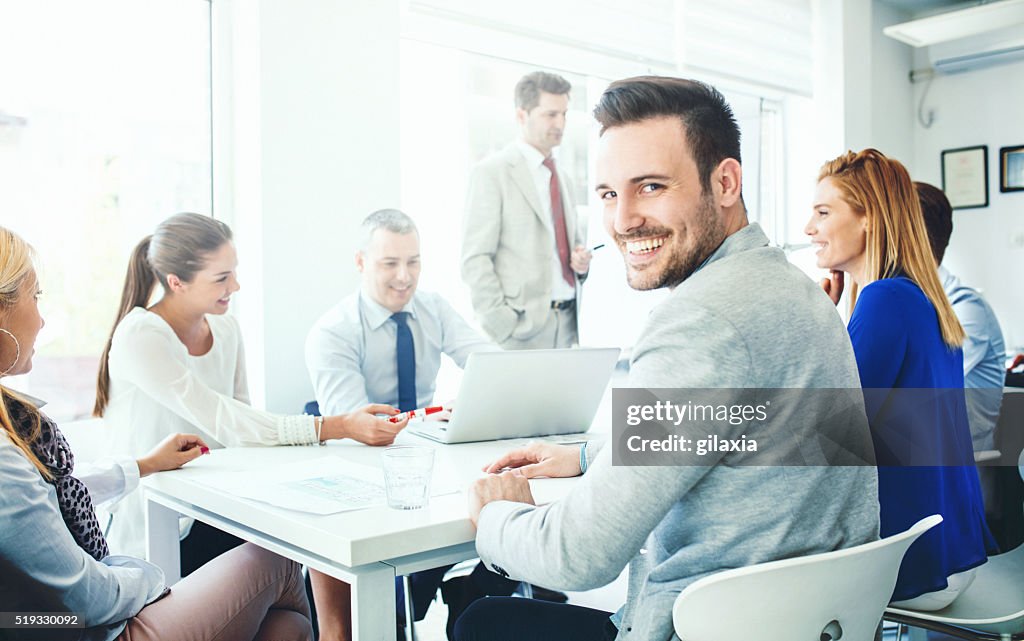 Reunión de negocios.