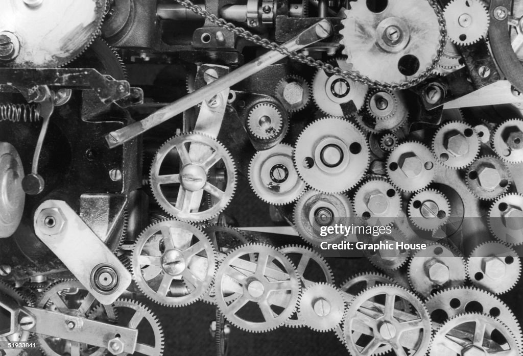 Inner Cogs An intricate web of gears and cogs, circa 1935. News Photo - Getty Images