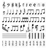Music notes - vector illustration