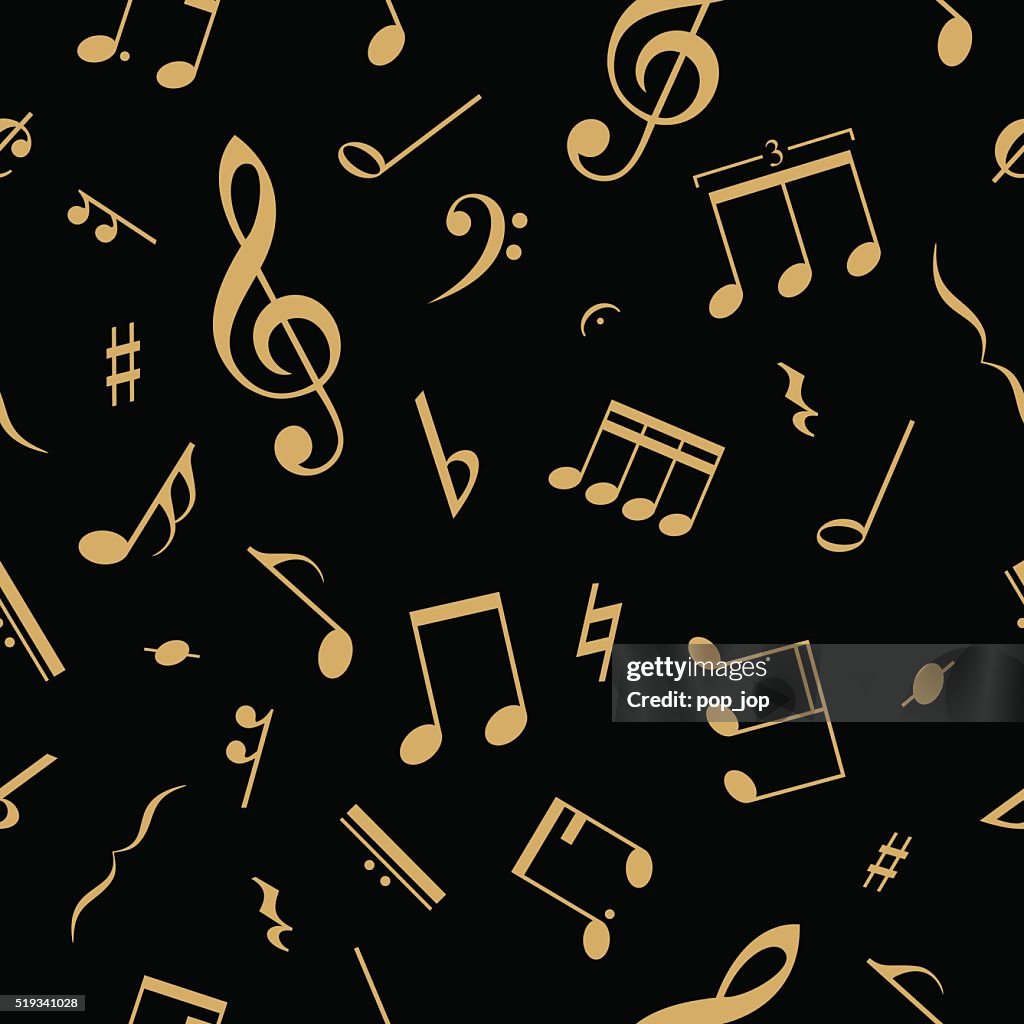 Musical Notes Abstract Pattern Abstract Music Notes