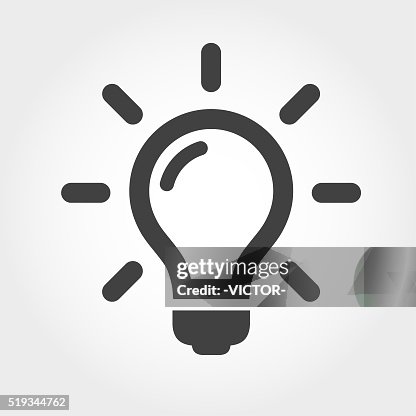 Light Bulb Icon - Iconic Series Light Bulb Icon - Iconic Series