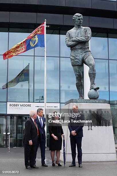 Greg Dyke, Martin Glenn, Julie Harrington and Britain's Prince William, Duke of Cambridge attend Lunch To Mark 10 Years As President Of The FA at...