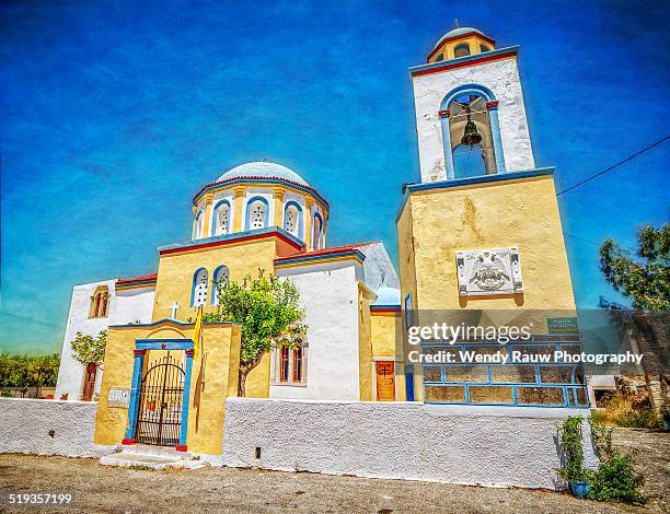 a church in kos, greece - kos stock-fotos und bilder