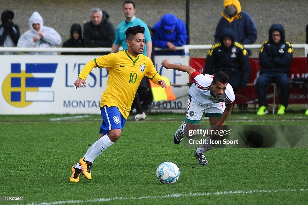 Brazil v Marocco - U16 Mondial football Montaigu