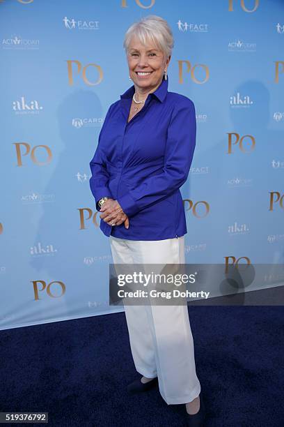 Actress Joyce Bulifant arrives for the screening of 'Po' at Paramount Studios on April 5, 2016 in Hollywood, California.