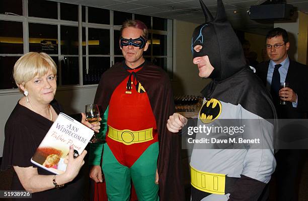 Ann Widdecombe, Martin Mathews and Jason Hatch attend the Ann Widdecombe book launch party, launching the January 13 publication of her latest book...