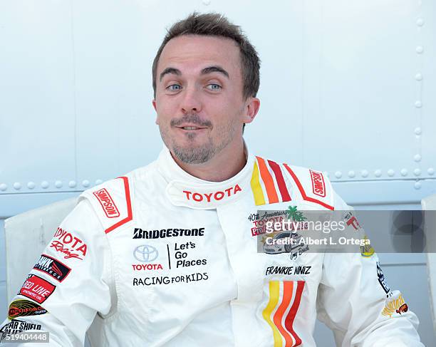 Actor Frankie Muniz at the 42nd Toyota Grand Prix Of Long Beach - Press Day on April 5, 2016 in Long Beach, California.