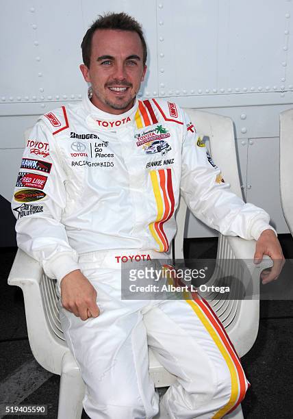 Actor Frankie Muniz at the 42nd Toyota Grand Prix Of Long Beach - Press Day on April 5, 2016 in Long Beach, California.